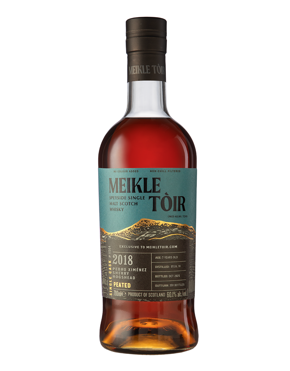 Meikle Tòir Single Cask Online Exclusive Second Edition 2018 Pedro Ximenez Sherry Hogshead Peated Speyside Single Malt Whisky